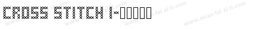 cross stitch 1字体转换